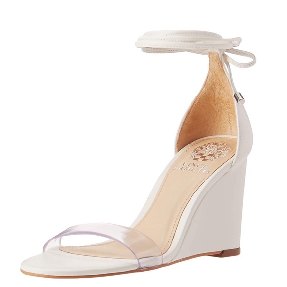 Vince Camuto Shoes - NWT VINCE CAMUTO Stassia White Wedge Sandals